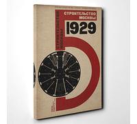 El Lissitzky Russian Constructivist Cover Canvas Print | Gallery Wrapped 30mm Frame Wall Art | 30x20 inches | Ready to Hang | Modern Picture | Living Room Bedroom Lounge Office