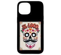 El Loco - Crazy Sugar Skull Día de los Muertos Case for iPhone 15