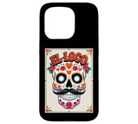 El Loco - Crazy Sugar Skull Día de los Muertos Case for iPhone 15 Pro