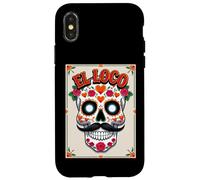El Loco - Crazy Sugar Skull Día de los Muertos Case for iPhone X/XS