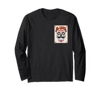 El Loco - Crazy Sugar Skull Día de los Muertos Long Sleeve T-Shirt