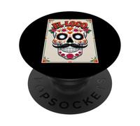 El Loco - Crazy Sugar Skull Día de los Muertos PopSockets Adhesive PopGrip