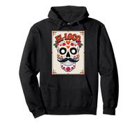 El Loco - Crazy Sugar Skull Día de los Muertos Pullover Hoodie