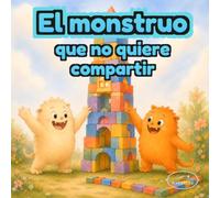 El monstruito que aprendió a compartir: Un cuento ilustrado sobre la amistad, la generosidad y el valor de compartir para niños de 3 a 6 años