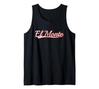 El Monte California San Gabriel Vintage Varsity Distressed Tank Top
