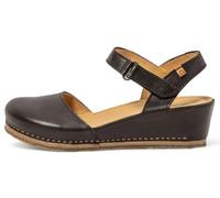 El Naturalista 5850 Women's Leather Wedge Sandals (Black, UK Footwear Size System, Adult, Women, Numeric, Medium, 7)