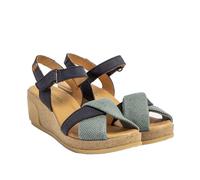 El Naturalista N5038 Leaves, Women's Sandal, Ocean, 7/8 UK
