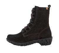 El Naturalista Women Combat Boots Yggdrasil, Ladies Ankle Boots,Removable Insole,Booties,lace-up Boots,Winter Boots,Warm,Black,40 EU / 7 UK