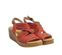 El Naturalista Women's N5117 Leaves Sandal, Raspberry, 5.5 UK