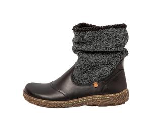 El Naturalista Women's N758p Nido Oxford Boot, Wulf Black, 38 EU Ancho