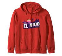 El Nido Palawan - Philippine Island Retro Souvenir Zip Hoodie