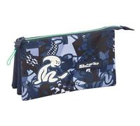 EL NIÑO NAVY - Triple Pencil Case, Children's Pencil Case, Ideal for School Age Children, Comfortable and Versatile, Quality and Resistance, 22 x 3 x 12 cm