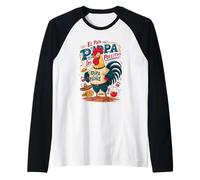 El Papa de Los Pollitos Humor Raglan Baseball Tee