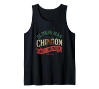 El Papa Mas Chingon Dia Del Padre Mexican Dad Father's Day Tank Top