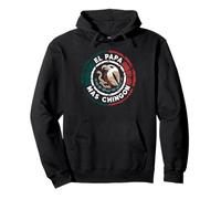 El Papa Mas Chingon Distressed Mexican Eagle Father Pride Pullover Hoodie