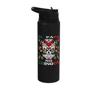 El Papa Mas Chingon Mexican Holiday Cinco De Mayo Stainless Steel Insulated Water Bottle