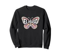 El Paso Butterfly - Texas Desert City Name Word Art Sweatshirt