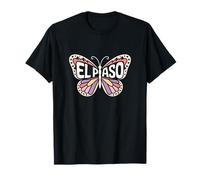 El Paso Butterfly - Texas Desert City Name Word Art T-Shirt