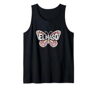 El Paso Butterfly - Texas Desert City Name Word Art Tank Top