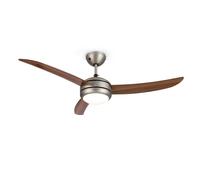 El Paso Ceiling Fan Ceiling Light 52" 10.344m³ / h Dark Oak Look
