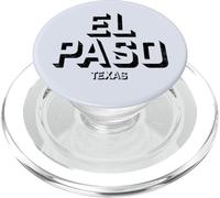 El Paso Texas - El Paso TX Block PopSockets PopGrip for MagSafe