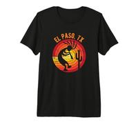 El Paso Texas USA Dancing Kokopelli Distressed Design Premium T-Shirt