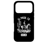 El Paso TX USA Cowboy Horse Distressed Style Design Case for iPhone 17 Pro