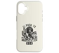 El Paso TX USA Cowboy Horse Vintage Style Design Case for iPhone 16 Plus