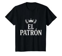 El Patrón | Boss King Crown T-Shirt, Youth, Black, 2T