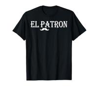 El Patron Mexican mustache The Boss in Spanish T-Shirt
