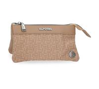 El Potro Luna Purse Toiletry Bag Beige 17.5x9.5x2cm Polyester with Faux Leather Details by Joumma Bags