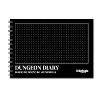 El Refugio by Ryhope Dungeon Diary: Dungeon Design Journal, Role Playing Game, Ages 12, 2 to 6 Players, 30-90 Minutes per Game, Spanish