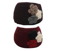 El Regalo Women Pack Of 2 Knitted Chill Wrap Headband,Assorted