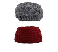 EL REGALO Women Pack Of 2 Knitted Chill Wrap Headbands