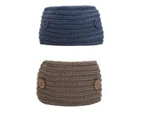 EL REGALO Women Pack Of 2 Knitted Chill Wrap Headbands