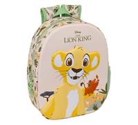EL REY LEÓN - School Backpack, with 3D Design, Ideal for Children of Different Ages, Comfortable and Versatile, Quality and Resistance, 27 x 10 x 33 cm