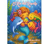El Río del Rescate: Cuento para colorear (Mi Libro de Sirenas y Amigos del Mar)