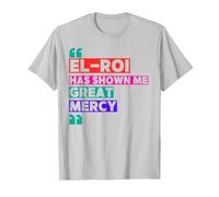 El Roi Has Shown Me Great Mercy - NSPPD Morning Prayer T-Shirt, Men, Silver Grey, Medium