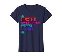 El Roi Has Shown Me Great Mercy - NSPPD Morning Prayer T-Shirt, Women, Navy Blue, Medium