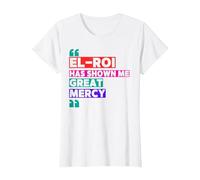 El Roi Has Shown Me Great Mercy - NSPPD Morning Prayer T-Shirt, Women, White, X-Large