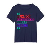 El Roi Has Shown Me Great Mercy - NSPPD Morning Prayer T-Shirt, Women's Plus, Navy Blue, 4X