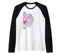 El Roi My God Who Sees Me - NSPPD Morning Prayer Raglan Baseball Tee