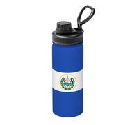 El Salvador 18OZ sports thermos bottle, stainless steel, full print, suitable for outdoor, commuting, camping stool