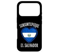 El Salvador Flag Heart Sensuntepeque City Case for iPhone 17 Pro
