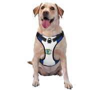El Salvador Flag No Pull Dog Harness Adjustable Reflective Oxford Easy Control Medium Large Dog Harness