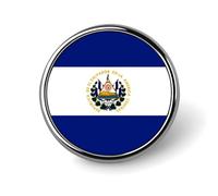 El Salvador Flag Novelty Pin Badge Lapel Pin Brooch Badge Tie Jewelry Decor for Hats Jackets Shirts