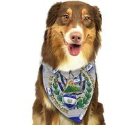 El Salvador Flag Triangle Bibs Scarf Soft Cat Dog Kerchief Durable Dog Bandana For Small Medium Large Pets