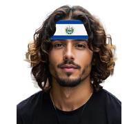 El Salvador Flag Velvet Headband for Man Woman,Salvadoran Flag Non Slip Soft Head Band Bandana for Sport Travel Running Working Out
