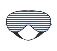 El Salvador Honduras Flag Stripes Eye Mask Sleep Mask Light BlockBlindfold Night Eyes Cover Soft Pressure-Free Eyeshade with Elastic Strap for Home Travel Office Nap Yoga