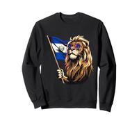 El Salvador Lion El Salvadorian Pride El Salvadorian Flag Sweatshirt